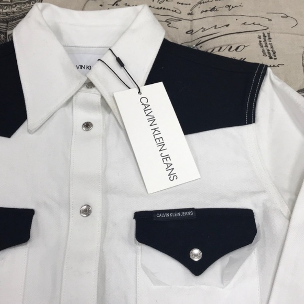 Calvin Klein Jeans Cotton Western Shirt - Picture 10 of 12